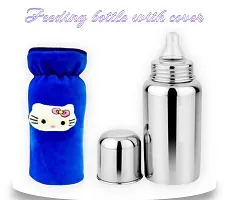 Cleo Max Baby Feeding Bottle Stainless Steel for Kids Steel Feeding Bottle for Milk.Zero Percent Plastic No Leakage with Internal(pack of two item)-thumb2