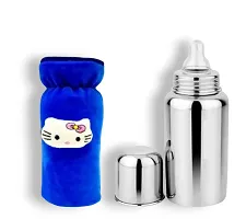 Cleo Max Baby Feeding Bottle Stainless Steel for Kids Steel Feeding Bottle for Milk.Zero Percent Plastic No Leakage with Internal(pack of two item)-thumb3