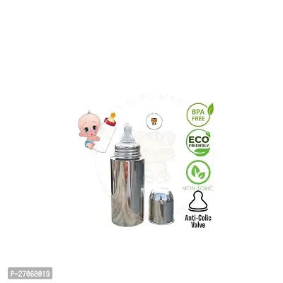 Baby Feeding Bottle Stainless Steel with Bottle Cover-thumb3