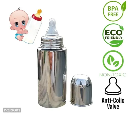 Baby Feeding Bottle Stainless Steel with Bottle Cover-thumb4