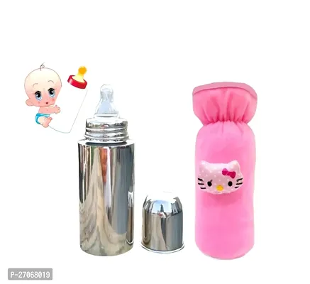 Baby Feeding Bottle Stainless Steel with Bottle Cover-thumb5