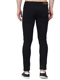 PODGE Men's Slim Fit Black Printed Jeans (PGMJ-018)-thumb1