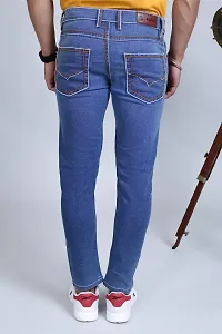 PODGE?Men Slim Mid Rise Light Blue Jeans(PGMJ-126)-thumb1