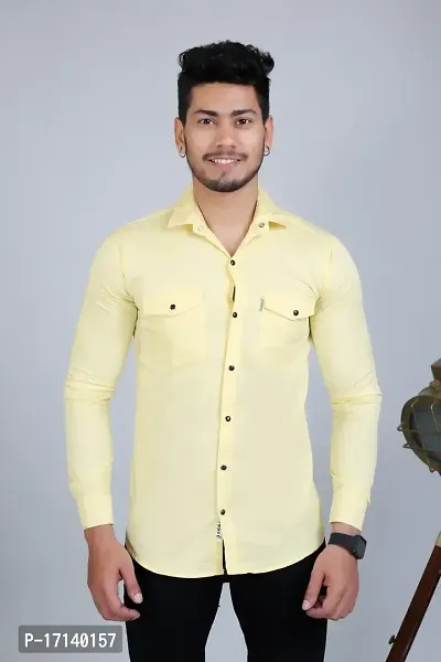 PODGE Men Solid Casual White Shirt