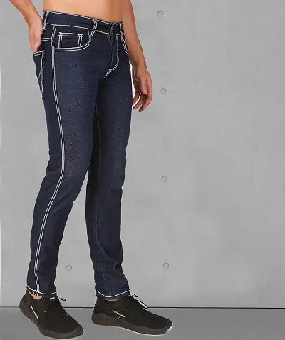 Trendy Premium Quality Dark Blue Jeans For Men