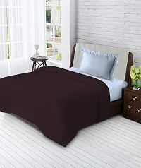 GoHome Polar Fleece Polyester Single Blanket (Pack of 1) - Brown-thumb1