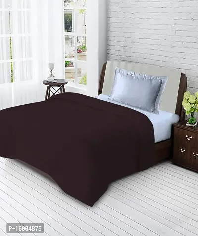 GoHome Polar Fleece Polyester Single Blanket (Pack of 1) - Brown-thumb2