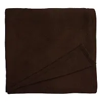 GoHome Polar Fleece Polyester Single Blanket (Pack of 1) - Brown-thumb2