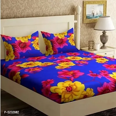 Super Soft Microfiber 1 Double Bedsheet with 2 Pillowcovers