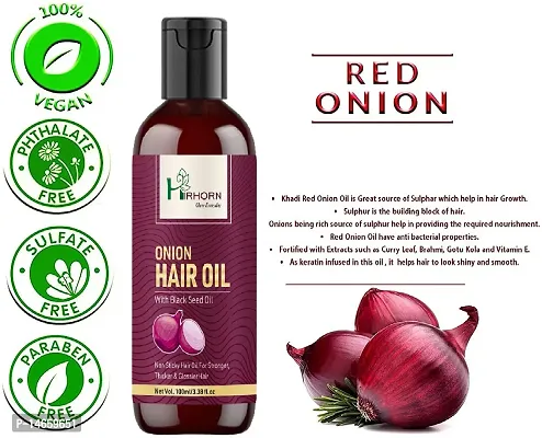 Onion Hair Oil for Hair Growth and Hair Fall Control With Black Seed Oil-thumb2