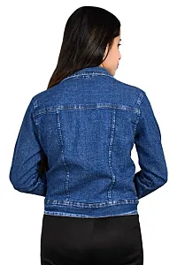 Stylish Trendy Heavy Denim Women Waistcoat  Jacket Size-S,M  L-thumb1