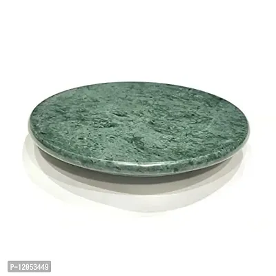 VINAYAK CRAFTERS ? Green Marble Chakla/ Roti Maker/ Rolling Board - Large Size 9.5 Inch (24 cm).-thumb2