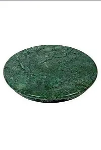 VINAYAK CRAFTERS Green Marble Roti Roller/Chakla with Belan/Rolling Pin, 22 Cms-thumb1