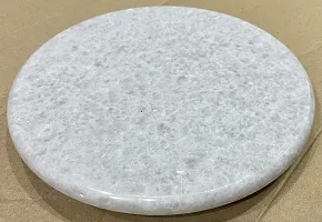 VINAYAK CRAFTERS ? Marble Chakla/ Roti Maker/Rolling Board, 9 Inch , White.-thumb1