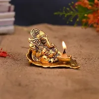 Religious Patta Ganesh with Diya-thumb3