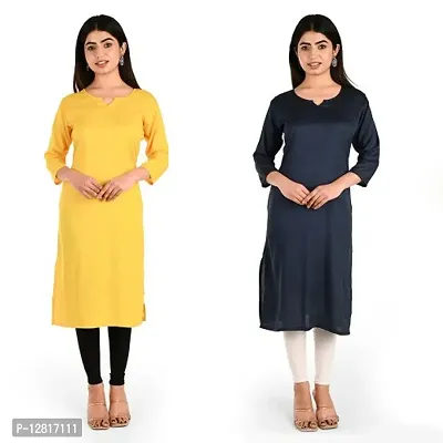 Fancy Rayon Kurti for Women Pack of 2