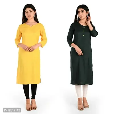 Fancy Rayon Kurti for Women Pack of 2