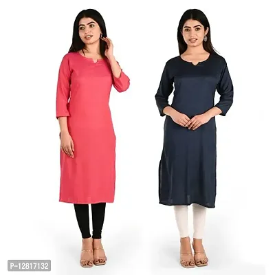 Fancy Rayon Kurti for Women Pack of 2