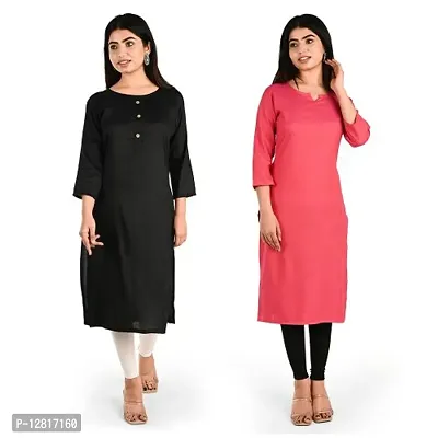 Fancy Rayon Kurti for Women Pack of 2