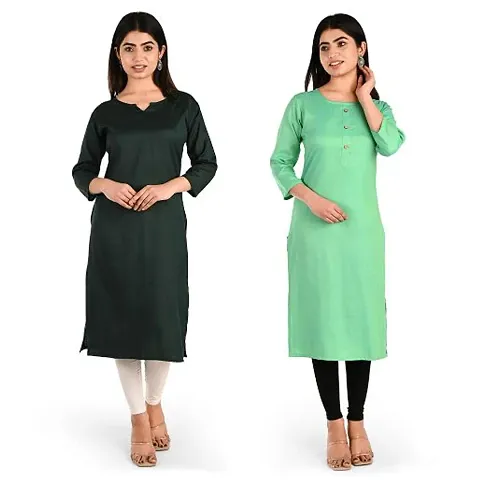 Women Rayon Kurti Pack Of 2