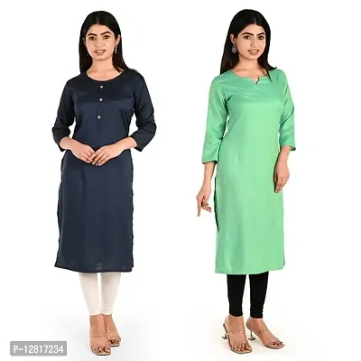 Fancy Rayon Kurti for Women Pack of 2