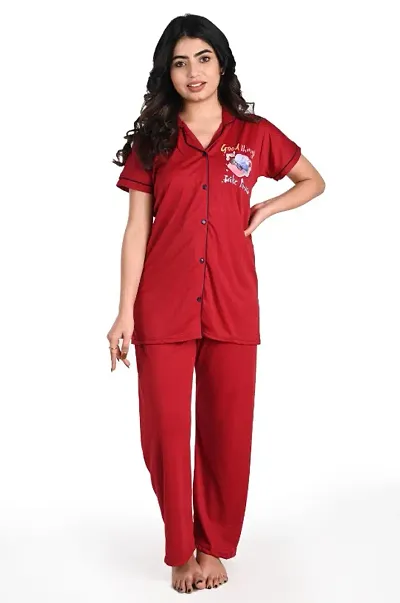 New In Satin Night Suits Women's Nightwear 