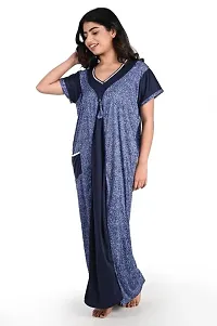 Fancy Satin Nighty for Women-thumb2