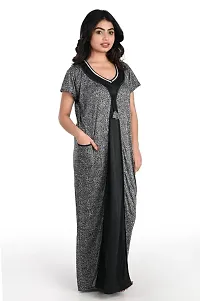 Fancy Satin Nighty for Women-thumb1