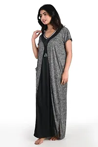 Fancy Satin Nighty for Women-thumb2