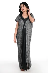 Fancy Satin Nighty for Women-thumb3