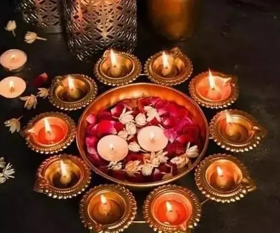 Decorative Home Handcrafted Diya Candle Holder for Floating Flowers And Tea Light Candles