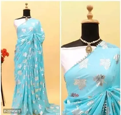 Stylish Soft Silk Saree with Blouse Piece