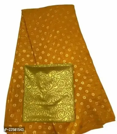 Stylish Vichitra Silk Saree with Blouse Piece