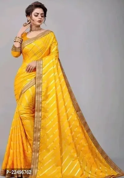 Stylish Vichitra Silk Saree with Blouse Piece