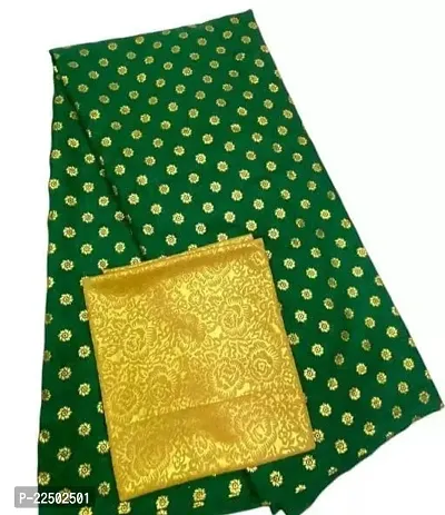 Stylish Vichitra Silk Saree with Blouse Piece