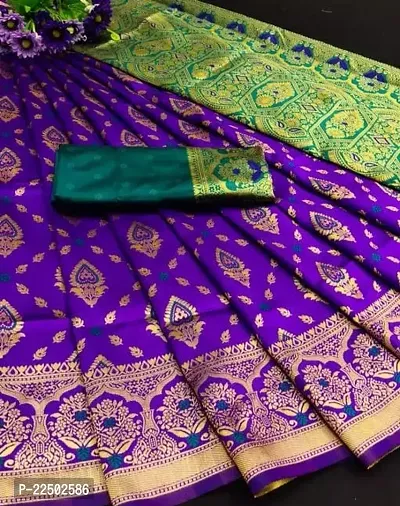 Stylish Jacquard Saree with Blouse Piece