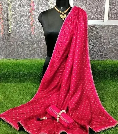 Elegant Art Silk Saree with Blouse piece 