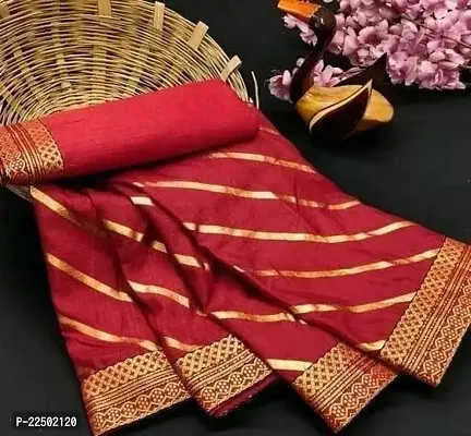 Stylish Vichitra Silk Saree with Blouse Piece-thumb0