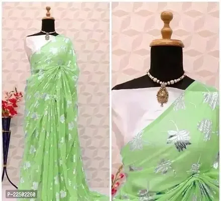 Stylish Soft Silk Saree with Blouse Piece-thumb0