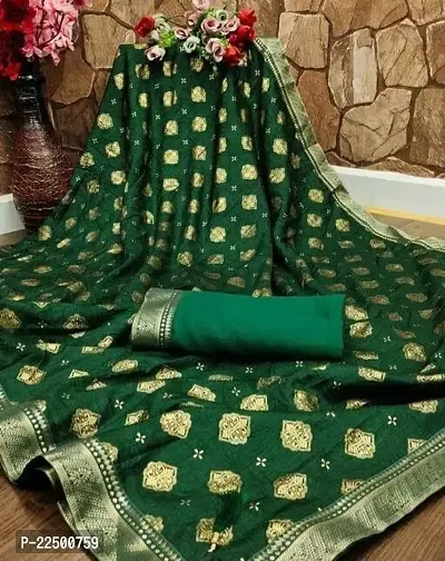 Stylish Jacquard Saree with Blouse Piece