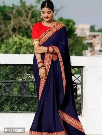 Stylish Georgette Saree with Blouse Piece-thumb0