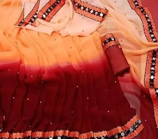 Attractive Art Silk Saree with Blouse piece 