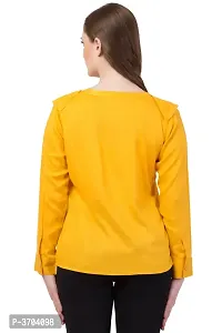 Women's  Yellow Rayon Top-thumb2