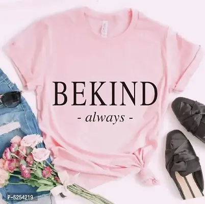 Stylish Cotton Pink T-Shirt