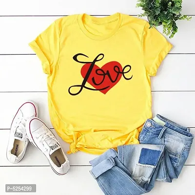 Stylish Cotton Yellow T-Shirt