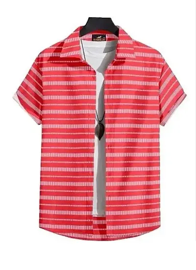 SYSBELLA FASHION Men Striped Casual Shirt