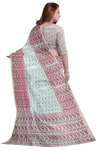 Maroon printed handloom Saree-thumb3