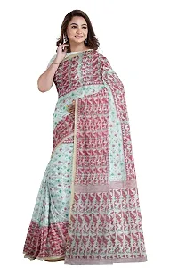 Maroon printed handloom Saree-thumb2