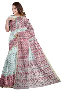 Maroon printed handloom Saree-thumb4