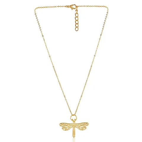 PENDANT WITH CHAIN.FLY HELICOPTER .MADE IN INDIA. BRASS MATERIAL.GOLD PLATED.